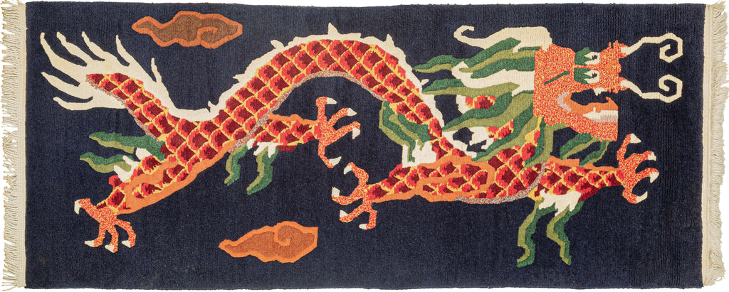 Tibetan Dragon Rug - 2’ x 5’