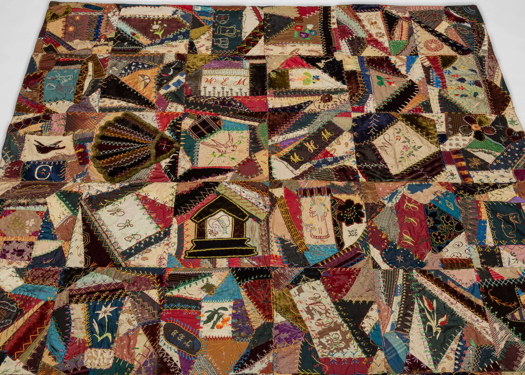 Antique Crazy Quilt top