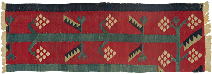 Early Sarkoy Kilim Fragment - 1'4 x 4'