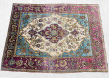 Antique Silk Motashem Kashan Rug - 2’7 x 3’3