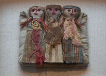 Chancay-Style Burial Dolls in Shadow Box - 1'1 x 2'1 x 2"