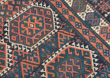 Antique Sanjabi Kurd Rug - 4’3 x 7'1