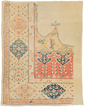 This Sultanabad wagireh was handwoven during the late 19th century.  This piece was intended as a&nbsp;wagireh or sampler rug is a templates which illustrates the important components of a rug pattern for the weaver. This sampler features the classic patterning and tonality that are hallmarks of the famous workshops of Ziegler and Co. The pleasing palette includes blue, soft yellow, two oranges, and a desirable ivory ground.