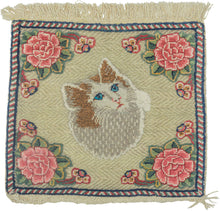 BK2764-Kashan Kitten rug souf metal thread