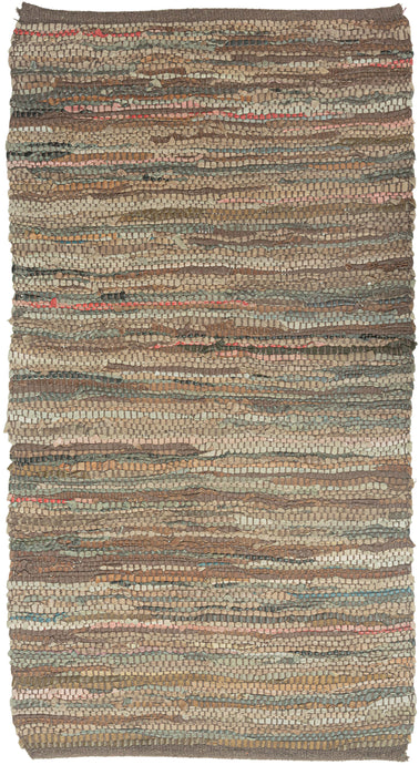 leather rag rug