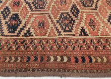 antique chodor yomud turkmen prayer rug rare