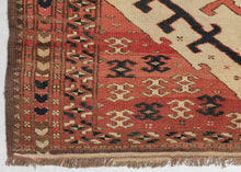 antique chodor yomud turkmen prayer rug rare