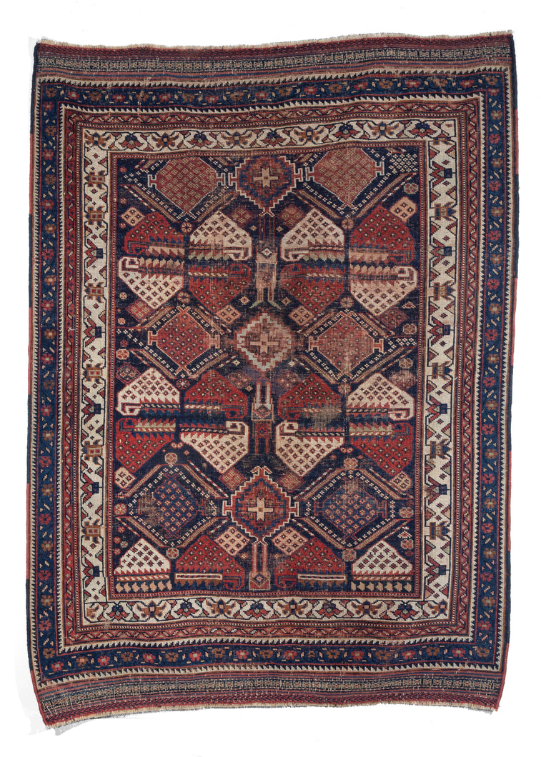 Antique Persian Afshar Area Rug 