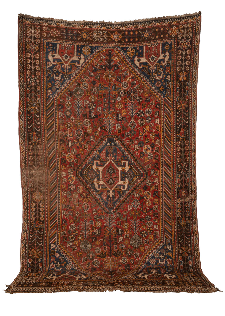 Antique South Persian Qashqa'i Rug