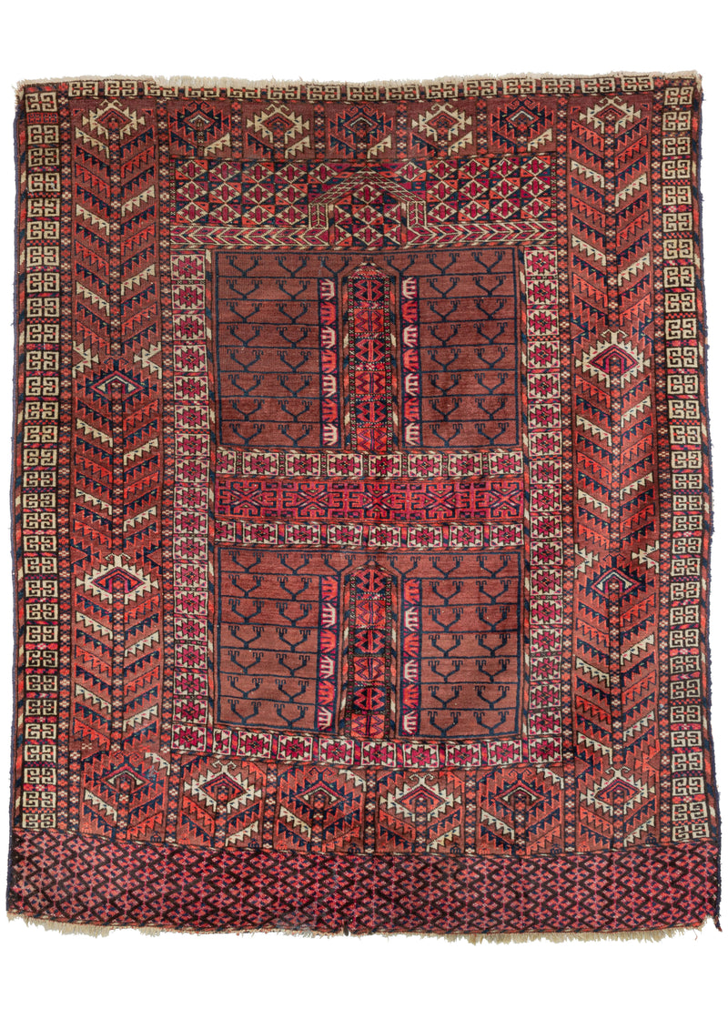 Tekke Ensi Rug - 4'2 x 5'