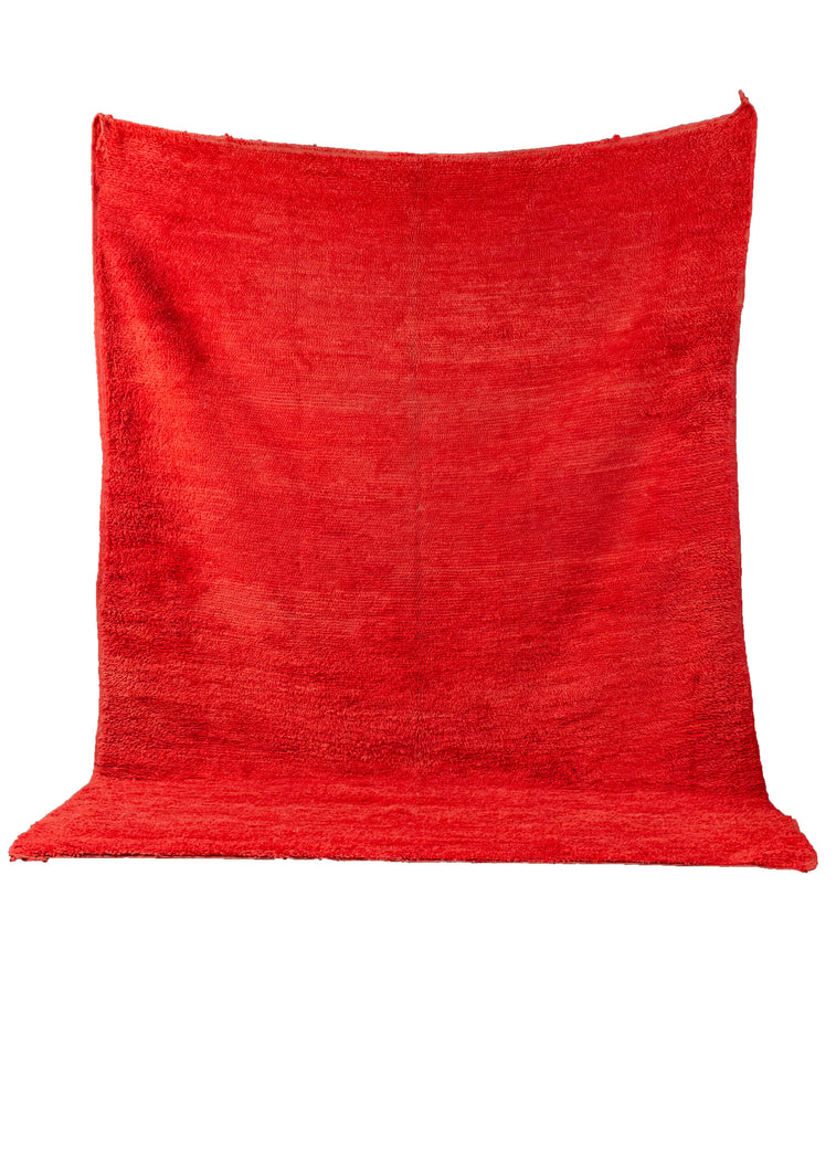 Red Moroccan Beni Ourain - 7'5 x 10'