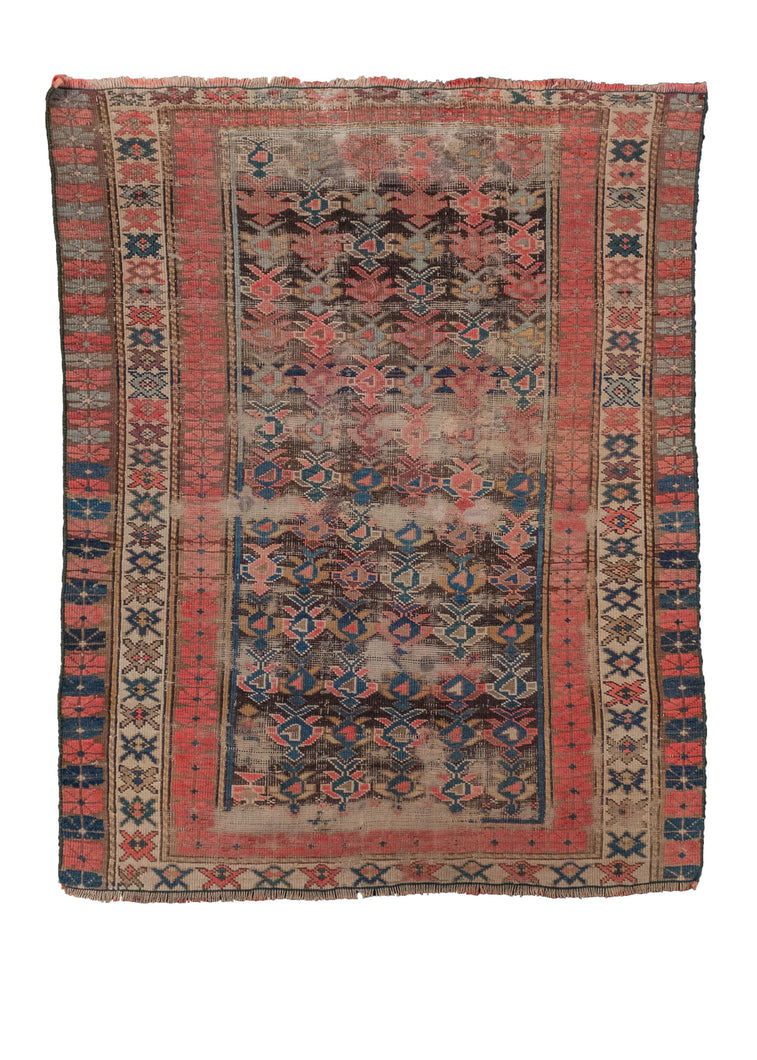 Antique Kuba Rug - 2'11 x 3'7