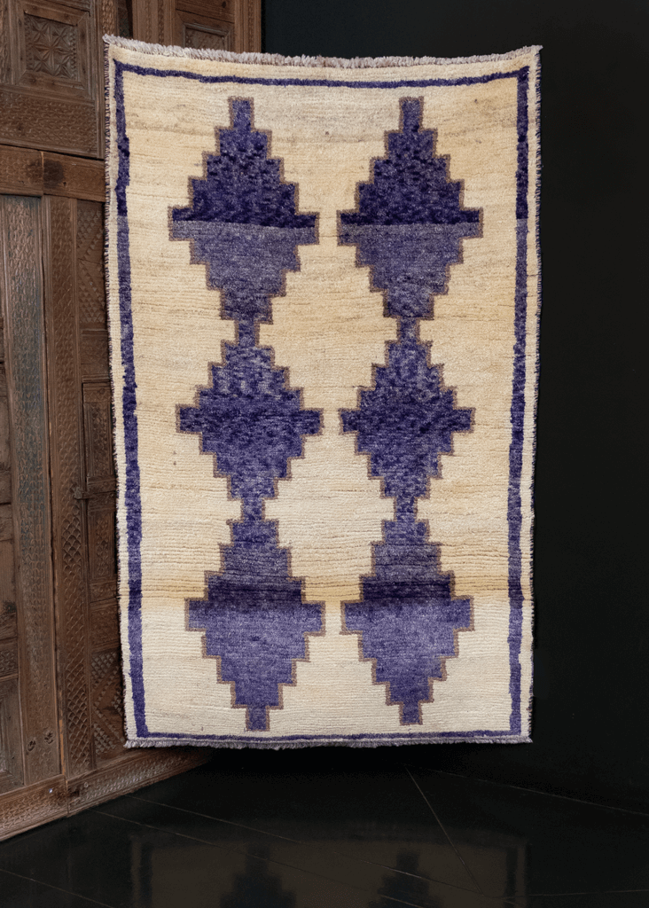 Vintage Gabbeh Area Rug - 3'4 x 5'5