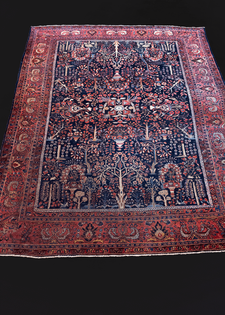 Antique Sarouk Rug - 9' x 11'8