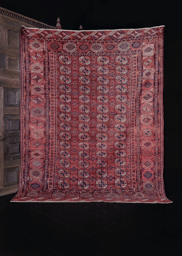 Finely Woven Tekke Turkmen Rug - 6'7 x 8'5