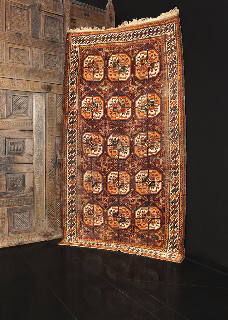 Antique Turkmen - 4'3 x 7'5