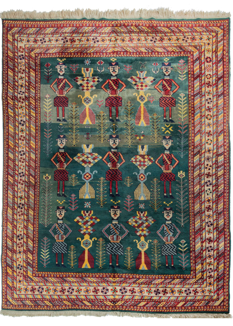 Graphic Figural Rug - 9' x 12'