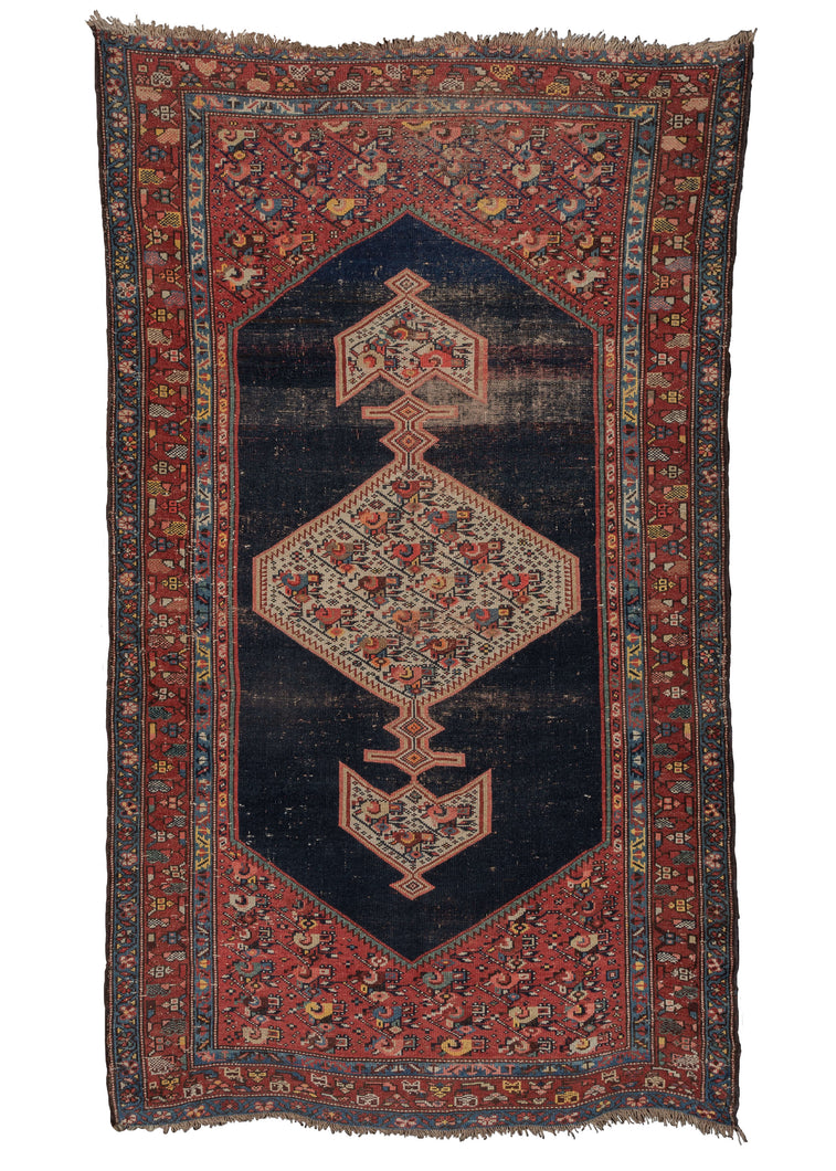 Antique NW Persian Kurdish Bidjar Rug